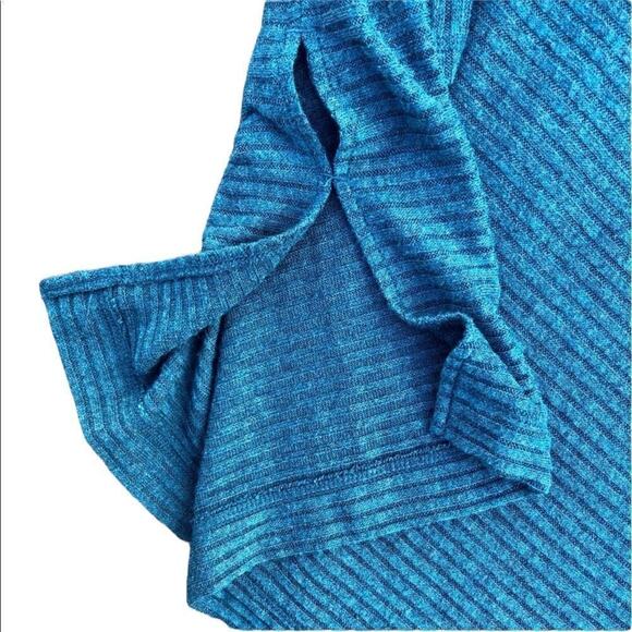 LUCKY BRAND Oversized Sweater W/ High Neck, Thumb Holes & Slide Slits Size Large - Picture 4 of 7